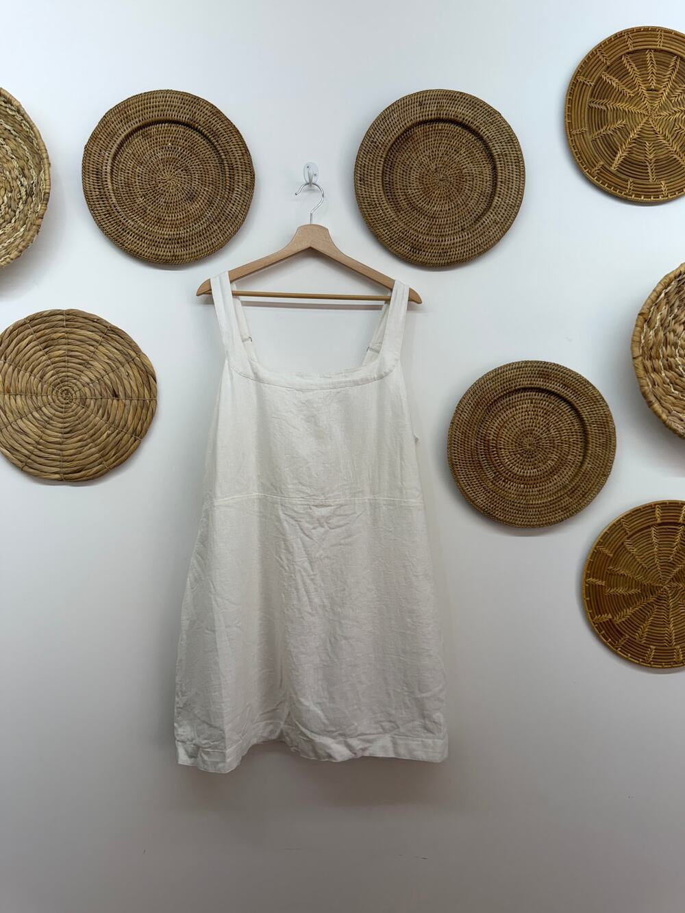 Abercrombie White Linen Mini Dress Plus Size XXLT XXL TALL